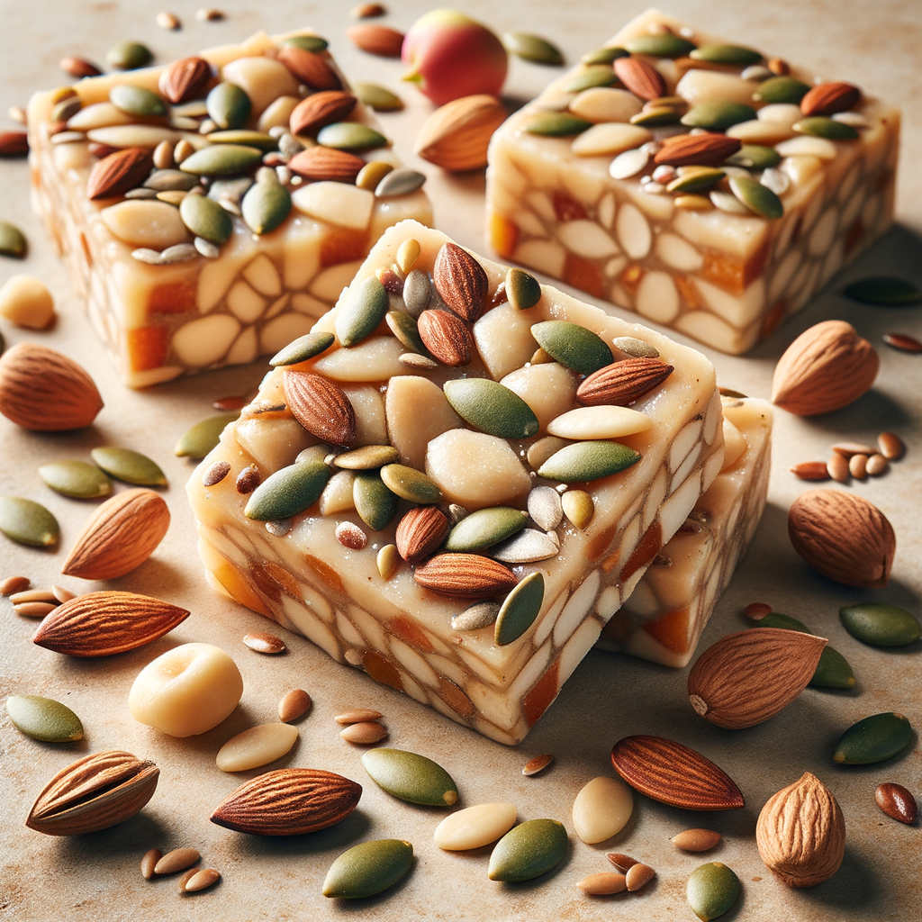 Shape the apple pastila snacks into squares like cookies and sprinkle with chopped nuts (pumpkin, sunflower, flax, etc.) on top. Make it delicious. Shape the apple pastila snacks into squares like cookies and sprinkle with chopped nuts (pumpkin, sunflower, flax, etc.) on top. Make it delicious.