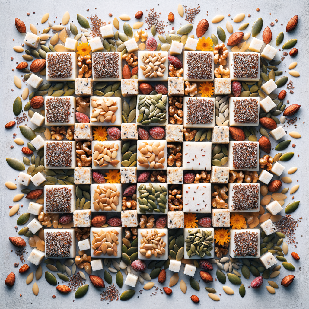 draw the pastila in the form of squares and sprinkle various chopped nuts on top (pumpkin, sunflower, flax, etc.) draw the pastila in the form of squares and sprinkle various chopped nuts on top (pumpkin, sunflower, flax, etc.)