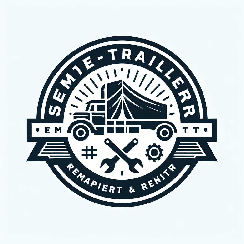 Create a logo for a company that repairs semi-trailers and tents